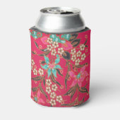 Maleisisch Indonesisch batik kunstpatroon Blikjeskoeler (Blikje Achterkant)