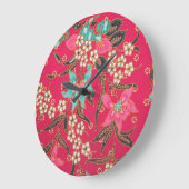 Maleisisch Indonesisch batik kunstpatroon Grote Klok (Hoek)