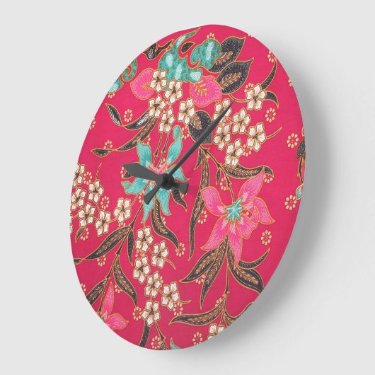 Maleisisch Indonesisch batik kunstpatroon Grote Klok (Hoek)