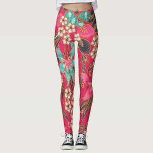 Maleisisch Indonesisch batik kunstpatroon Leggings