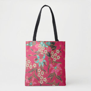 Maleisisch Indonesisch batik kunstpatroon Tote Bag