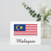Maleisisch vlaggenontwerp briefkaart (Staand voorkant)