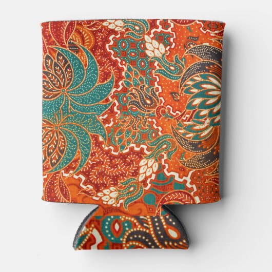 Maleisische batik: mooi kunstpatroon. blikjeskoeler (Voorkant)