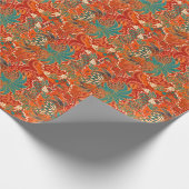 Maleisische batik: mooi kunstpatroon. cadeaupapier (Hoek)