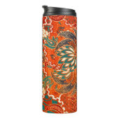 Maleisische batik: mooi kunstpatroon. thermosbeker (Geroteerd rechts)