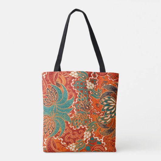 Maleisische batik: mooi kunstpatroon. tote bag (Achterkant)