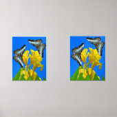 Maleisische blauwe klipper vlinders Print Set (Voorkant)