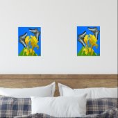 Maleisische blauwe klipper vlinders Print Set (Slaapkamer)