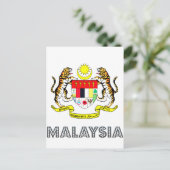 Maleisische Emblem Briefkaart (Staand voorkant)