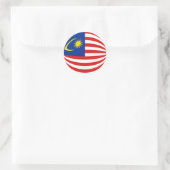 Maleisische Fisheye Vlag Sticker (Tas)