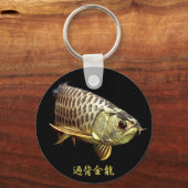 Maleisische Golden Arowana Sleutelhanger (Voorkant)