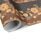 Maleisische Indonesische batik kunst schoonheid Cadeaupapier (Rol Hoek)