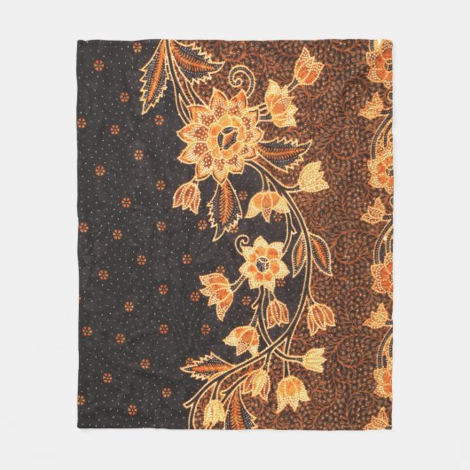 Maleisische Indonesische batik kunst schoonheid Fleece Deken (Voorkant)