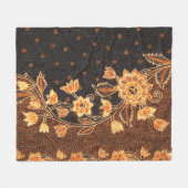 Maleisische Indonesische batik kunst schoonheid Fleece Deken (Voorkant (Horizontaal))