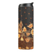 Maleisische Indonesische batik kunst schoonheid Thermosbeker (Gedraaid links)