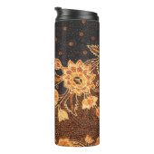 Maleisische Indonesische batik kunst schoonheid Thermosbeker (Geroteerd rechts)