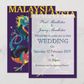 Maleisische reisposter in de stijl van Dragon Kaart (Voorkant / Achterkant)