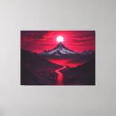 Maleisische Sunset Mountain Scene Canvas Afdruk (Voorkant)