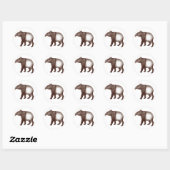 Maleisische tapir / Aziatische tapir - Stickers (Vel)