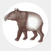 Maleisische tapir / Aziatische tapir - Stickers (Voorkant)