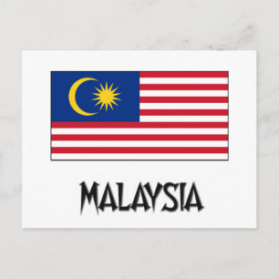 Maleisische vlag briefkaart