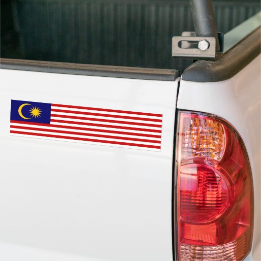 Maleisische vlag bumpersticker (Op Truck)
