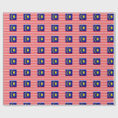 Maleisische vlag cadeaupapier (Vlak)