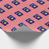 Maleisische vlag cadeaupapier (Hoek)