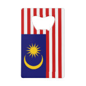 Maleisische vlag creditkaart flessenopener (Voorkant)