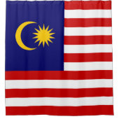 Maleisische vlag douchegordijn (Voorkant)