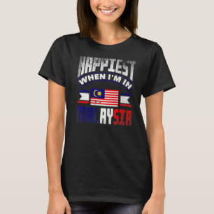 Maleisische vlag gebeurt als ik in malaise ben t-shirt