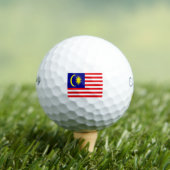 Maleisische vlag golfballen (Insitu Shirt)