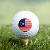 Maleisische vlag golfballen (Insitu Shirt)