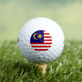 Maleisische vlag golfballen (Insitu Shirt)