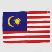 Maleisische vlag golfhanddoek (Horizontaal)