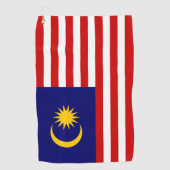 Maleisische vlag golfhanddoek (Voorkant)