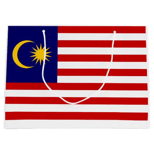 Maleisische vlag groot cadeauzakje (Voorkant)