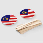 Maleisische vlag handwaaier (Niet-gemonteerd)