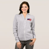Maleisische vlag hoodie (Voorkant volledig)