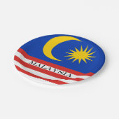 Maleisische vlag Jalur Gemilang Papieren Bordje (Gekanteld)