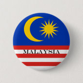 Maleisische vlag Jalur Gemilang Ronde Button 5,7 Cm (Voorkant)