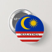 Maleisische vlag Jalur Gemilang Ronde Button 5,7 Cm (Voorkant /achterkant)