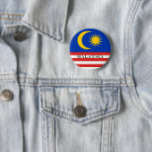 Maleisische vlag Jalur Gemilang Ronde Button 5,7 Cm (In situ)