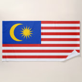 Maleisische vlag Jalur Gemilang Strandlaken (Voorkant)