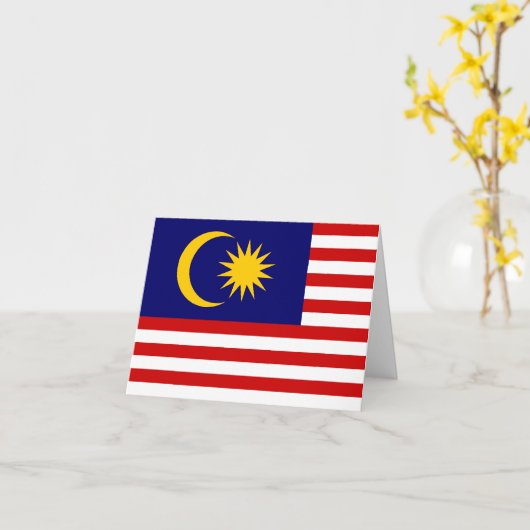 Maleisische vlag kaart (Gele Bloem)