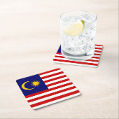 Maleisische vlag kartonnen onderzetters (Insitu)