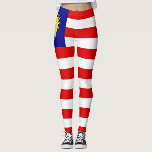 Maleisische vlag leggings (Voorkant)
