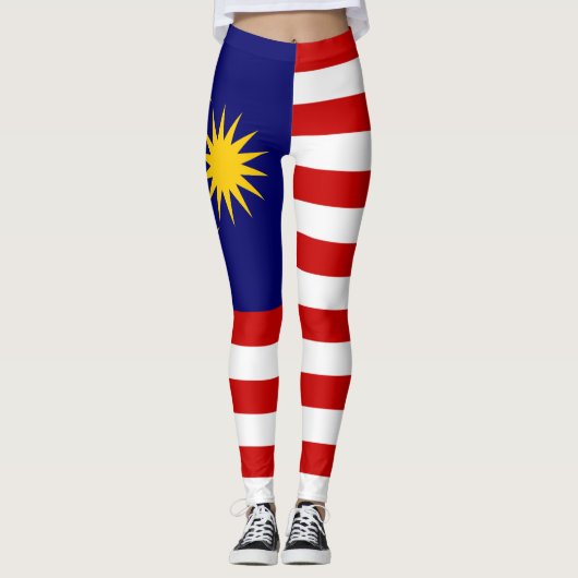 Maleisische vlag leggings (Voorkant)