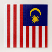 Maleisische vlag legpuzzel (Horizontaal)