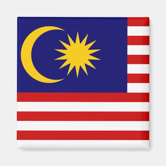 Maleisische vlag magneet (Voorkant)